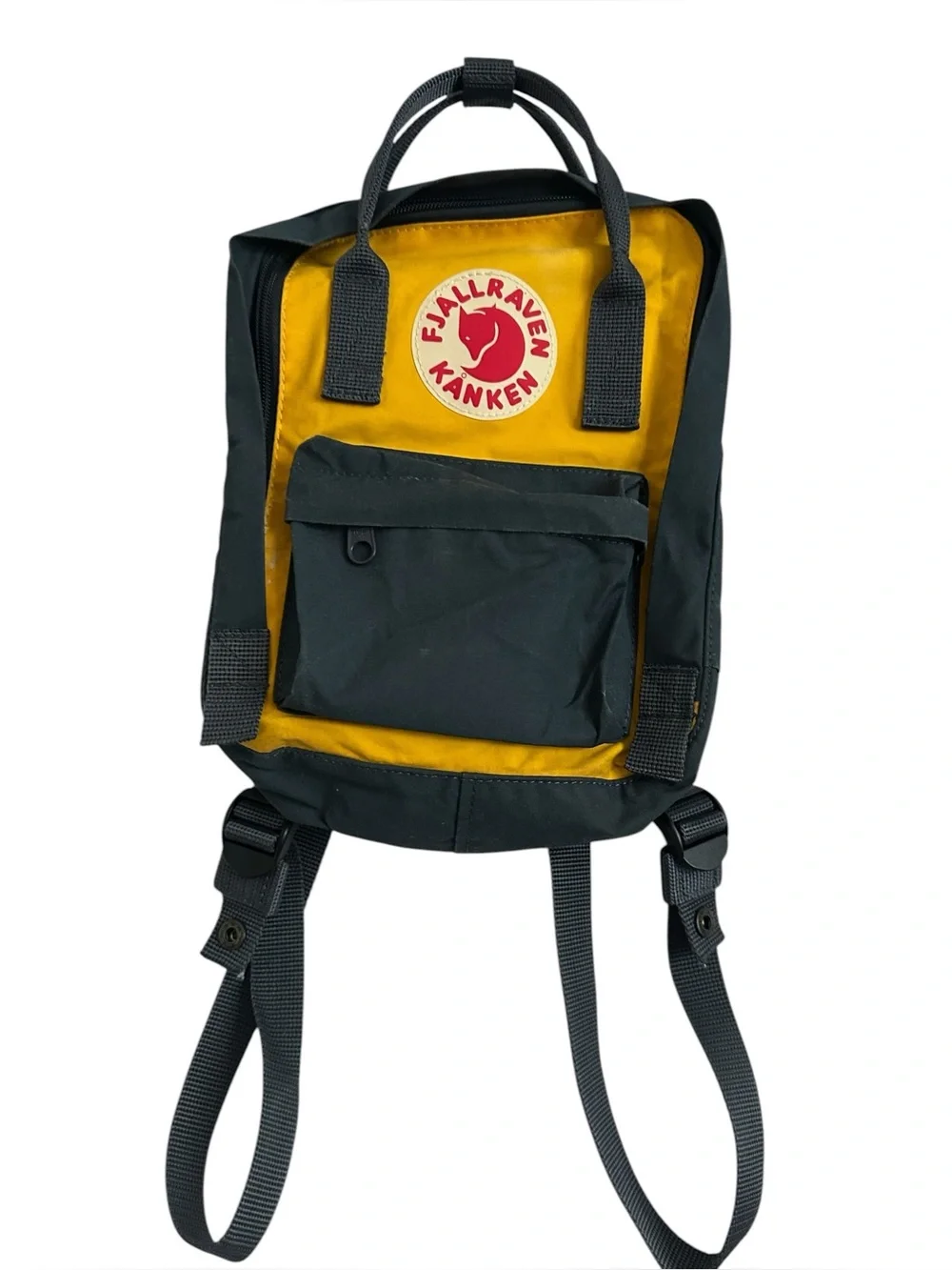 Fjällräven Kănken Mini Backpack Yellow Gray Scandinavian Outdoor Bag